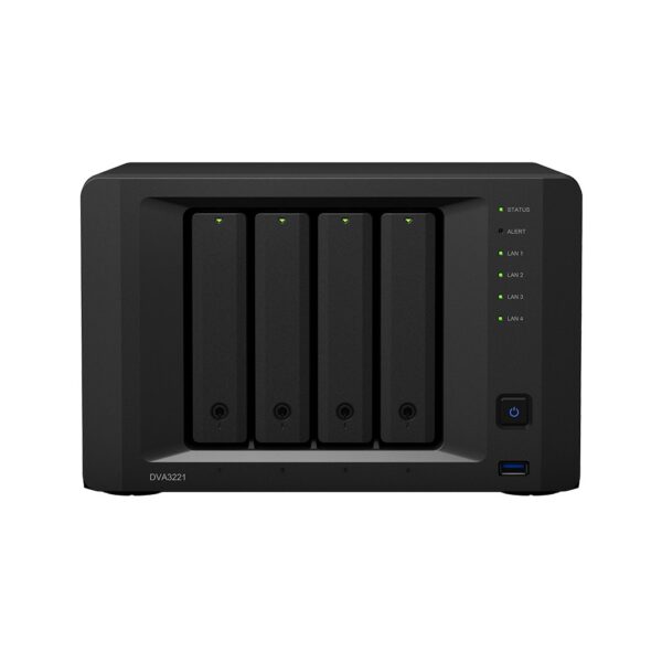 Synology DVA3221 Deep Video Analytics NVR: 4-bay (up to 14-bay)