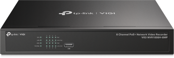TP-Link VIGI NVR1008H-8MP 8CH POE+ NETWORK VIDEO RECORDER 113W