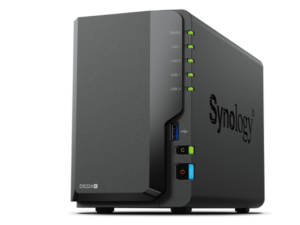 Synology DS224+ 2-bay Plus series model with Intel Celeron J4125 quad-core processor