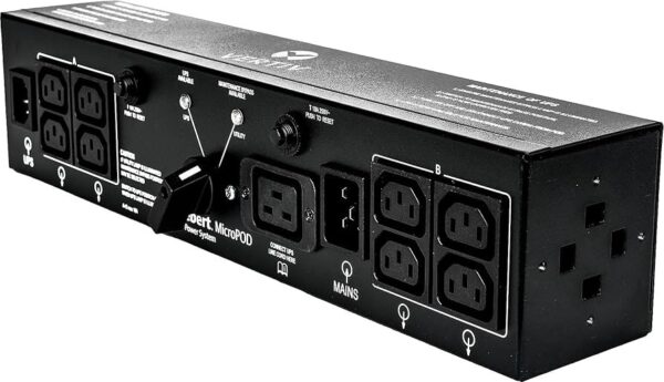 10923.jpg Vertiv MP2-220L Micropod: Maintenance Bypass Switch for 16A, 2U, Rack Mount (up to 3000VA)