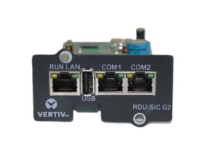 Vertiv 02311887 RDU-SIC G2: Intellislot card with Environmental Monitoring optional Support SMS USB 4G Modem (Not included)