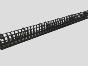 Vertiv 01230883 48U Vertical Cable Manager with plastic fingers & cover (for 800mm rack width, front mounting)