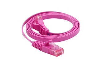 Link US-5042-7 CAT 5E FLAT PATCH CORD 2 M. ( Star Pink )