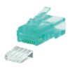 Link US-1062-3 CAT 6 RJ45 PLUG (ตัวผู้), 2 layer with pre-insert bar, Crystal สีเขียว