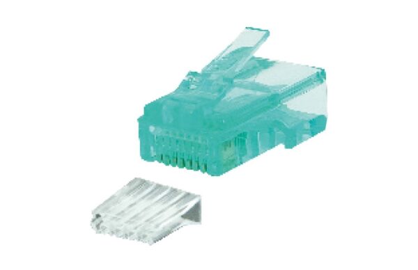 Link US-1062-3 CAT 6 RJ45 PLUG (ตัวผู้), 2 layer with pre-insert bar, Crystal สีเขียว