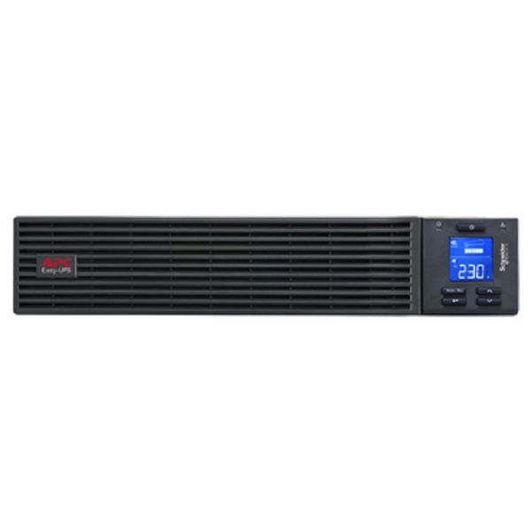 APC SRVPM1KRIL-E Easy UPS On-Line, 1000VA/900W, Rackmount 2U, 230V, 4x IEC C13 outlets, Intelligent Card Slot, LCD, Extended runtime, No Battery, W/O rail kit