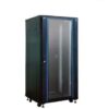 Link CH-60627GS LINK 19" GLASS RACK 27U, (60 x 60 cm.) Black 60 x 60 x 140