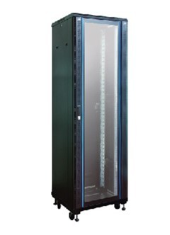 2172.jpg Link CH-80842GS LINK 19” GLASS RACK 42U, (80 x 80 cm.) Black 80 x 80 x 207