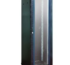 Link CH-81042GS LINK 19” GLASS RACK 42U, (80 x 100 cm.) Black 80 x 100 x 207