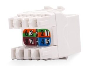 Link US-1006SL CAT 6 RJ45 Modular JACK, Slim, สีขาว
