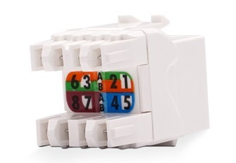 Link US-1006SL CAT 6 RJ45 Modular JACK, Slim, สีขาว