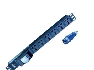 Link CH-10406 PDU 6 Universal Outlet (Circuit Breaker 16 A+ Power Plug 16A)