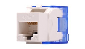 Link US-1006STF CAT 6 RJ45 Modular JACK, Slim, Tool Free, สีขาว