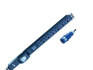 Link CH-10806 PDU 6 Universal Outlet (CircuIt Breaker 16A+V-A+ Power Plug 16A)