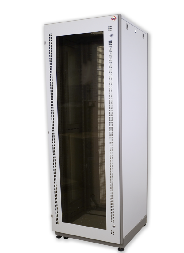 2372.png 19" German G4-60942 SERVER RACK 42U, (60 x 90 cm.) Two-Tone White-Gray