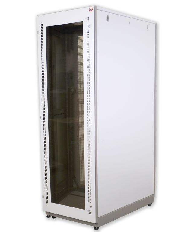 2376.png 19" German G4-61042 SERVER RACK 42U, (60 x 100 cm.) Two-Tone White-Gray