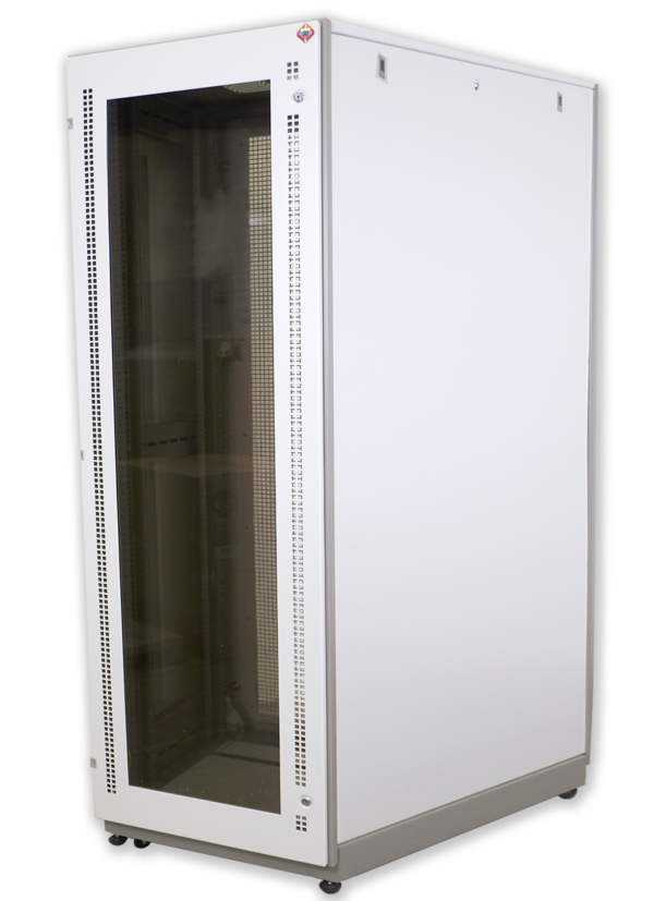 19" German G4-61242 SERVER RACK 42U, (60 x 120 cm.) Two-Tone White-Gray
