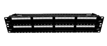 Link US-3148A CAT 6+ PATCH PANEL 48 PORT (2U) w/management, Dust Cover, Labeling