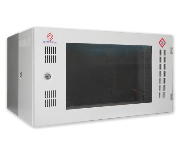 19" German G1-60606F FRONT PERF. WALL RACK 6U,ลึก 60 cm. (60 x 60 x 32 cm.)