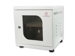 2475.png 19" German G6-30030 MINI STEEL BOX w/Shelf (Gray)(30 x 30 x 30 cm.)