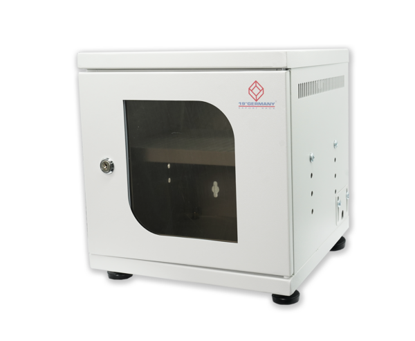 19" German G6-30030 MINI STEEL BOX w/Shelf (Gray)(30 x 30 x 30 cm.)