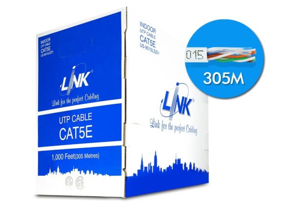 Link US-9015LSZH CAT 5E UTP Enhanced CABLE (350 MHz), LSZH, UL