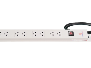 2507.png 19" German G7-00008 AC POWER DISTRIBUTION 8 TIS Outlet w/Cable 3 M w. /, SW Cover