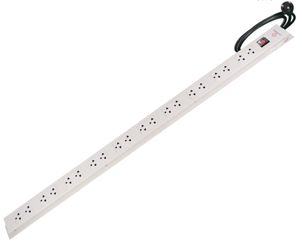 2511.png 19" German G7-00020 AC POWER DISTRIBUTION 20 TIS Outlet w/Cable 3 M w. /, SW Cover