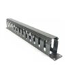 19" German G7-06003B CABLE MANAGEMENT PANEL WITH COVER (BLACK)