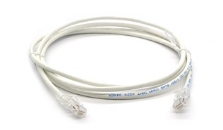 Link US-5103LZ-1 CAT 6 RJ45-RJ45 Patch Cord, LSZH 3 M. สีขาว