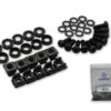 19" German G7-09300SETB SCREW M6 + CAPTIVE NUT M6 + Plastic washer + Metal gasket (Black)