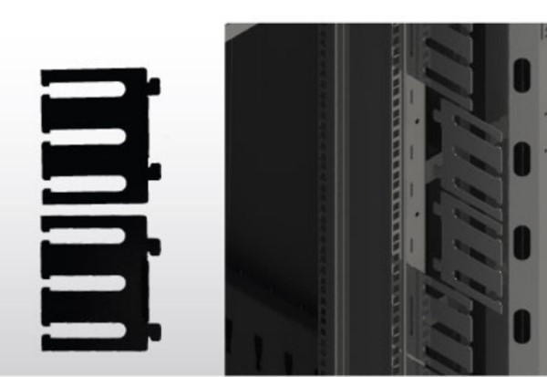 19" German G7-06005 VERTICAL FRONT CABLE MANAGEMENT