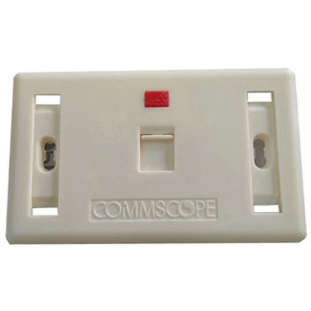 Commscope AM-3021 (272368-1) COMMSCOPE FACE PLATE 1 PORT WITH SHUTTER