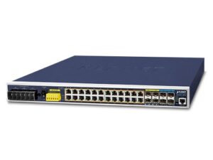 Planet IGS-6325-24P4X 20 GbE PoE + 4 GbE PoE/SFP Combo + 4 x 10G SFP+ L3 Managed Industrial Switch