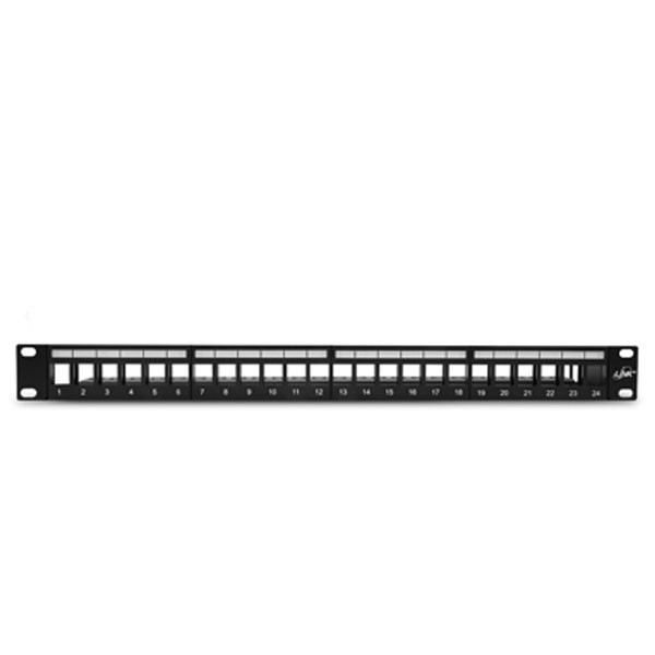 309.jpg Link US-3002SA Shield Unload Staggered PATCH PANEL 24 PORT (1U) w/lable, management
