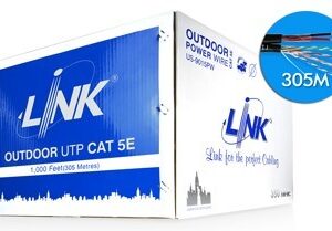 Link US-9015PW CAT 5E UTP, PE OUTDOOR w/Power wire