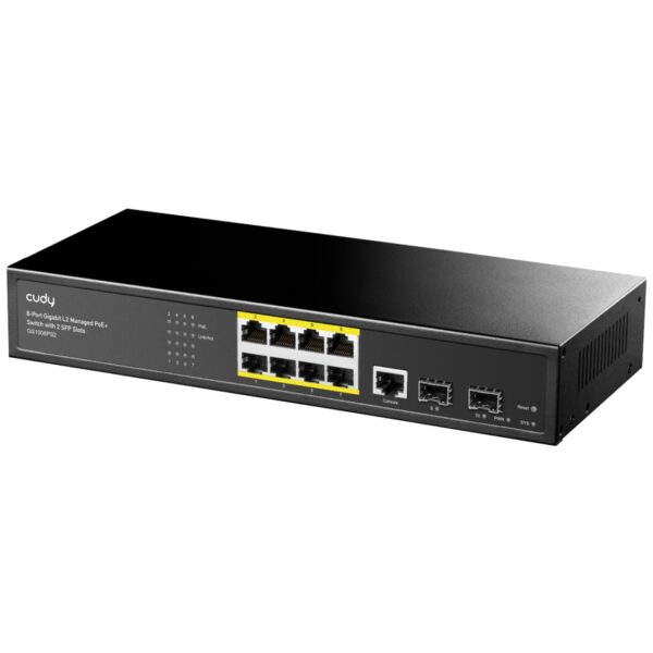 Cudy GS2008PS2 8-Port Gigabit L2 Managed PoE+ Switch with 2 SFP Slots