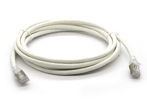 318.jpg Link US-5105SLZ-1 Shield CAT 6 RJ45 - RJ45 Patch Cord, LSZH 5 M. สีขาว