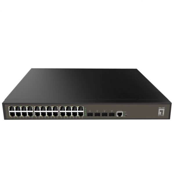 3197.jpg Levelone GEL-2871 24 x Gigabit RJ45 + 4 x Gigabit SFP L2+ Managed Switch