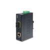 Planet IGTP-802TS 1000BASE-LX to 10/100/1000BASE-T 802.3at PoE+ Industrial Media Converter (SC,SM) -20km