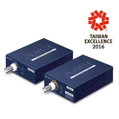 3267.jpg Planet LRP-101C-KIT 1-Port Long Reach PoE over Coax Extender Kit