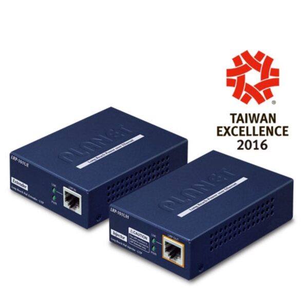 3272.jpg Planet LRP-101U-KIT 1-Port Long Reach PoE over UTP Extender Kit