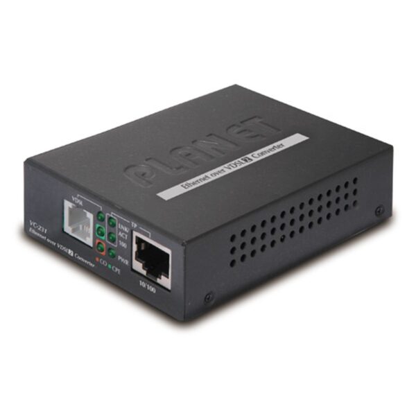 Planet VC-231 Ethernet over VDSL2 Converter (1 x RJ45, 1 x VDSL2/RJ11,17a/30a)