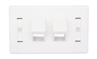 334.jpg Link US-2342A ANGLE FACE PLATE 2 PORT, w/Label