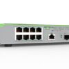 Allied Telesis AT-GS970EMX/10-40 8-port 10/100/1000T switch with 1x 1/2.5/5/10 Gigabit copper uplink, 1x SFP/SFP+ slot