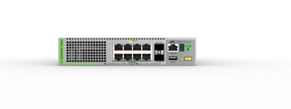 Allied Telesis AT-GS980MX/10HSm-40 8 x 100M/1/2.5/5G PoE++ ports, and 2 x 10G uplinks.