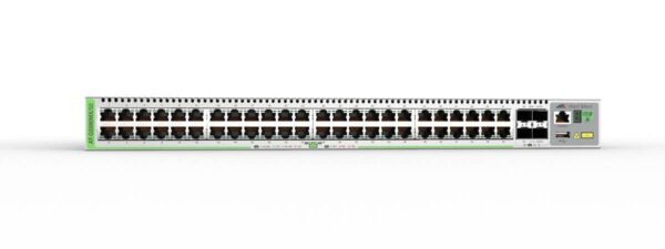 Allied Telesis AT-GS980MX/52-40  stackable Gigabit Layer 3 Lite switch features 48 x 100M/1G ports, and 4 x 10G uplinks