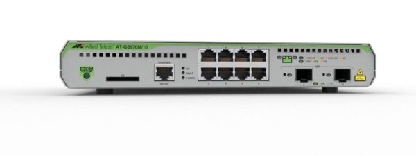 3592.jpg Allied Telesis AT-GS970M/10-10 8-port 10/100/1000T managed switch with 2 SFP ports