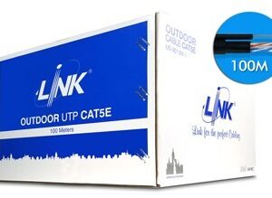 Link US-9015M-1 CAT 5E UTP, PE OUTDOOR w/Drop Wire (Single Jacket)