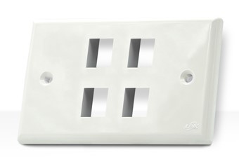 Link US-2314 SHINY FACE PLATE 4 PORT